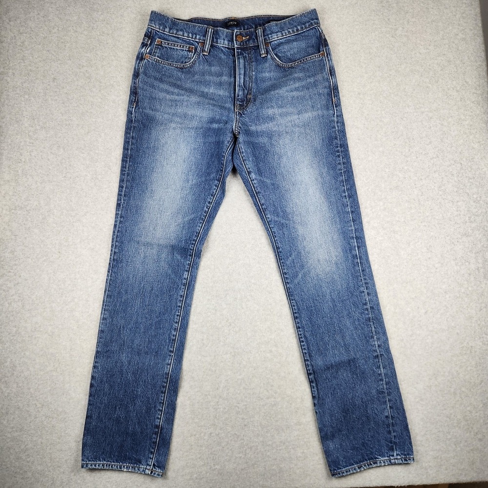 J.Crew‎ 770 Straight Fit Men's Jeans W32xL33 Actual Medium Wash Denim